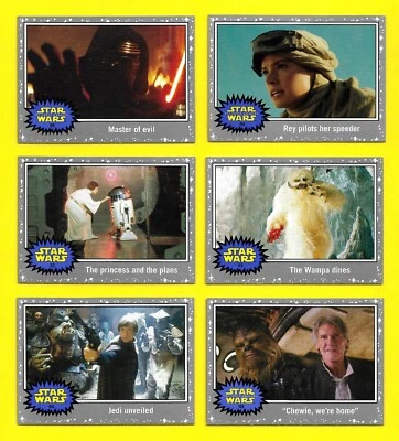 2015 Topps Star Wars Journey to the Force Awakens prata paralela 1-110 você escolhe - Imagem 1 de 4