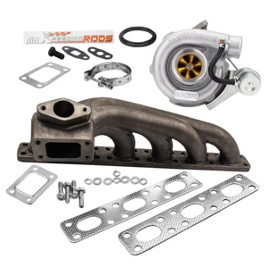 T3 T04E V-band Billet Turbo Manifold for BMW E34 E39 E38 E36 E46 Z3 M52 M50 - Picture 1 of 10