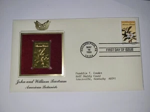 Réplicas doradas de estampillas de Estados Unidos de American Botanists 1999 22 k - Imagen 1 de 2