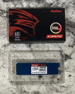 KingSpec M.2 NVMe PCIe 2280 256 GB SSD - Image 1 of 4
