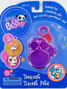 LPS Littlest Pet Shop Teeniest Tiniest Pets SET Estuche con Clip para Ovejas Perros y Gatos NUEVO - Imagen 1 de 5