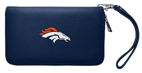 Denver Broncos  Ladies Wallet Clutch Zip Organizer NEW FREE SHIPPING Cover