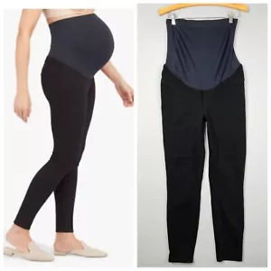 Spanx Mama Maternity Black Skinny Ankle Jean Stretch Denim Size XL - Picture 1 of 15