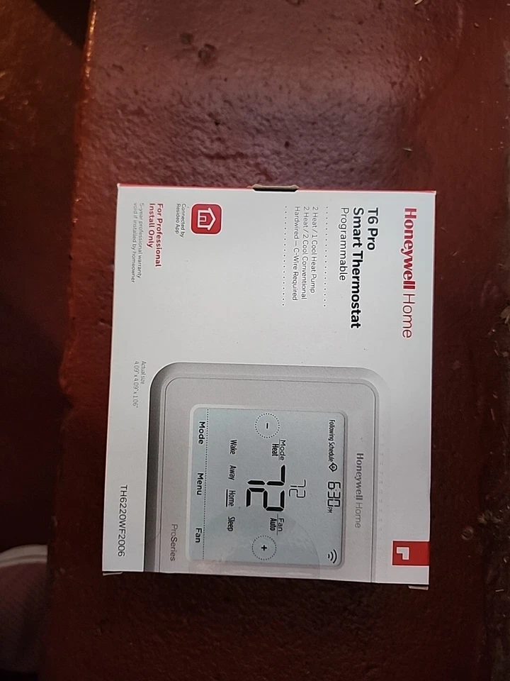 Honeywell TH6220WF2006/U Lyric T6 Pro Wi-Fi Programmable Thermostat - Image 1 of 1