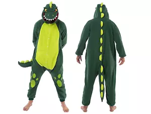 Spooktacular Creations Unisex Adult Dinosaur Pajamas Plush Dinosaur, Medium - Picture 1 of 4