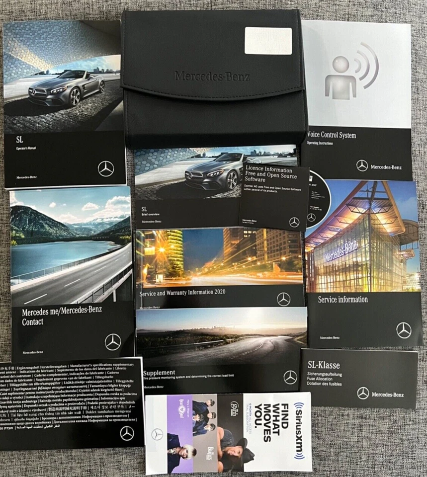 Mercedes Benz SL450 SL550 63 65 2019 AMG manual del propietario original. Envío rápido Foto 1 de 1