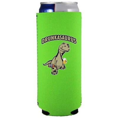 Drunkasaurus Slim Can Coolie; Compatible with Ultra - Image 1 of 3