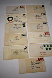 11 - 1962-63 US Stamp First Day Covers - Scott #s C66,1180,1205,1209,1230-32... - Picture 1 of 12