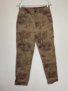 Vintage Lauren Ralph Lauren Hose Größe 8 Mallard Duck Jagd Marsh Print Jeans - Bild 1 von 7