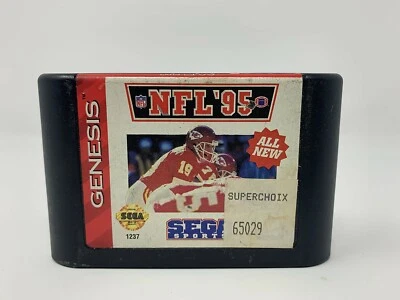 NFL '95  - SEGA GENESIS - Game Cart only - - Image 1 of 3