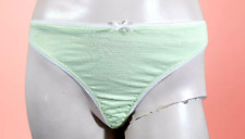 👕 ETAM Taille 40  NEUF SANS  ETIQUETTE 👕 culotte string rayures vert blanc 