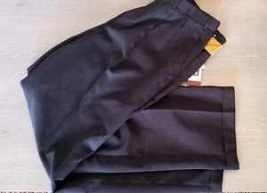 Dockers 36 x 34 neu mit Etikett $ 60 Schiefer Fleckenschutz schwarz lockere Passform Anzughose - Bild 1 von 6