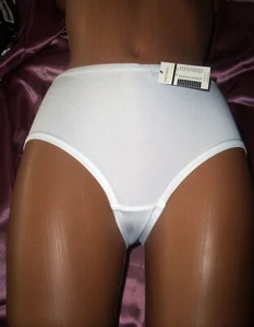 Seidig glattes Satin Höschen Gr. 42 weiß Satinslip Schlüpfer Panty Slip (R126) - Bild 1 von 3