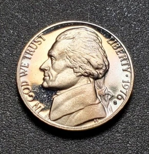 1976 S Jefferson Nickel PP UNC #P1224 - Bild 1 von 2