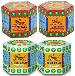 Tiger Ointment Balm Red & White Bulk - 1 Pack 2 Pack 6 Pack 10 Pack 20 Pack 40 P - Picture 1 of 29