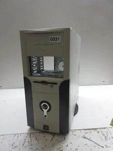 Vintage Beige ATX Desktop PC Gehäuse Beige Sleeper Build Case - Bild 1 von 9