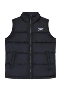Reebok Herren Puffer Gilet Weste schwarz - Bild 1 von 12