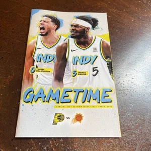 January 4, 2025 Subs At Pacers Game Program — Haliburton 0 TO 2 Consec Gns NBA R - Picture 1 of 2