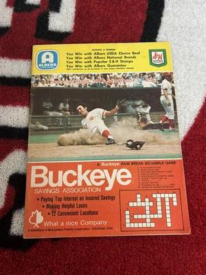 1974 Cincinnati Reds Baseball Scorecard vs San Diego Padres Unscored  + 1976 - Image 1 of 4