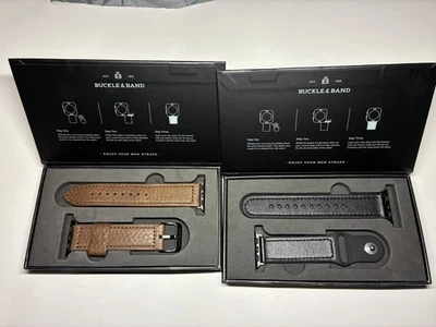 Buckle & Band Apple Watch Classic Buckle Saddle Tan Leather Band-  38mm-40mm  - Image 1 of 4