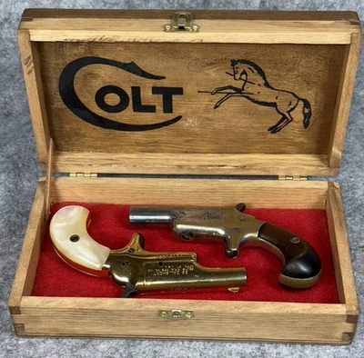 COLT  Display Box for small handguns or derringers Custom made - Image 1 of 4