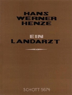 Landarzt (Ein) Ka Hans Werner Henze Book [Softcover] Baritone and Orchestra Scho - Image 1 of 3