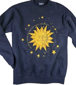 Vintage Van Heusen Horas Non Numero Nisi Serenes Sun Sweatshirt Large Made USA - Picture 1 of 7