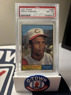 1961 Topps Frank Robinson # 360 graduado PSA 8, centrado Foto 1 de 2