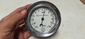 US Gauge Co. Vintage Supercharger Retard Pressure Gauge Crescent Needle Race Car - Picture 1 of 13