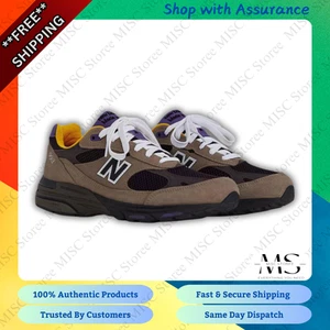 New Balance U993MU Mushroom with Midnight Violet Men's Shoes - Brand New in Box - Picture 1 of 6