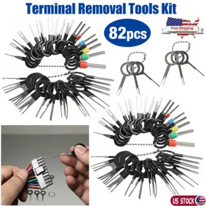 82Pcs Terminal Removal Tool Kit Depinning Pin Release Ejector Wire Connector Key - Picture 1 of 15