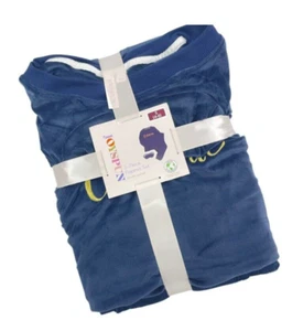 Joyspun Women Celebrate Navy 3 Piece Pajama Set + Eye Mask SZ S 4/6 NWT Stretch - Picture 1 of 7