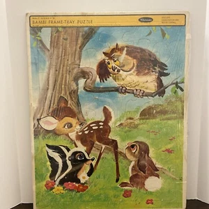 Walt Disney's Bambi Frame-Tray Puzzle Whitman 1966 Children's Collector Item - Picture 1 of 3