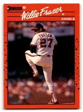 1990 Donruss #587 Willie Fraser    California Angels Baseball Cards EX/ ID:57567