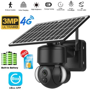 4G LTE Security Camera Outdoor Solar Powered Wireless CCTV with Sim Card 10XZoom - Picture 1 of 14