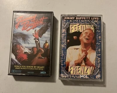 Jimmy Buffett Live ! Lot Cassette tape Feeding Frenzy Songs You Know By Heart - Image 1 of 4