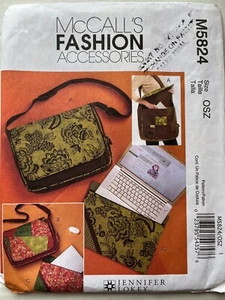 Pattern McCall’s M5824, bags and laptop covers, messenger style, shoulder bag - Picture 1 of 2