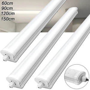 LED Feuchtraumleuchte Wannenleuchte IP65 60/120/150cm Werkstatt Feuchtraumlampe - Bild 1 von 21