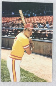 1986 Ed Amelung, Albuquerque Dukes TCMA Stars of the Future Color Postcard