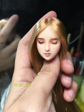 Obitsu 1:6 Beauty Girl Close eyesHead Sculpt Fit 12'' Female PH UD LD Figure