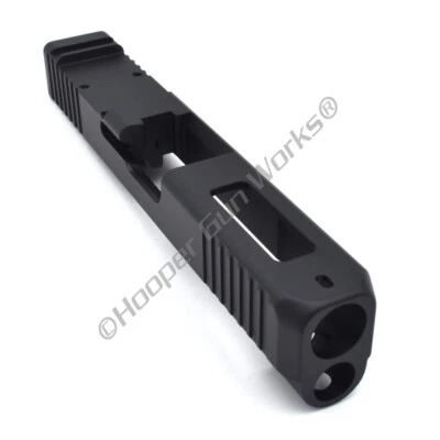 HOOPER GUN WORKS HGW 26L EDC 9mm Ported RMR Long Slide for Glock 26 Black Stainless Steel