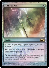 Staff of Nin - Foil - Launch Promo ~ Lightly Played Prerelease Promos MTG Magic