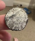 Rare | Philip and Mary Hammered Silver Groat | Mint Mark Lis Cleaned A Little