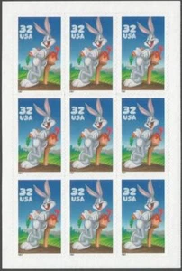 Block of 9 stamps - Scott 3137 - 32 cent - Looney Tunes Bugs Bunny - 1996 - MNH - Picture 1 of 1