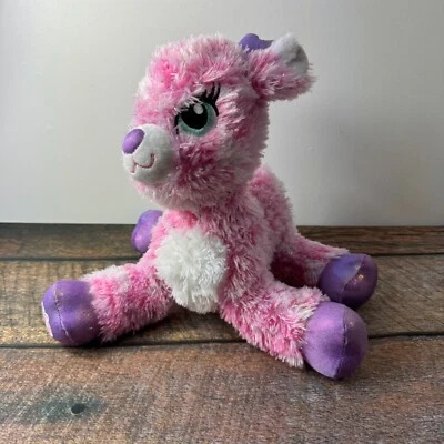 BAB Build a Bear Twinkle Reindeer Stuffed Toy Pink Animal Plush Metallic - Image 1 of 4