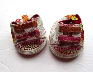 BABW Build A Bear Multicolor Glitter Straps Tennis Shoes - Picture 1 of 2