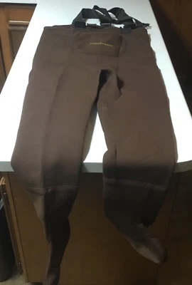 Lacrosse Neoprene Size Large Waders Model 19068  Stocking Feet Brown USED - Image 1 of 4