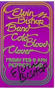 Manual firmado con Elvin Bishop Band en Pepperland 1973 - Imagen 1 de 2