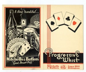 (Gc6508) Mitchells & Butlers de colección, Birmingham, tarjeta de puntuación de whist progresivo - Imagen 1 de 4