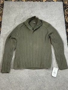 Royal Robbins Mens Large Sweater - Quebec Snap Mock - Green - Picture 1 of 5
